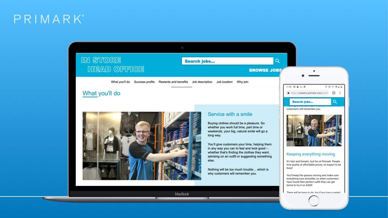 Primark careers in UK